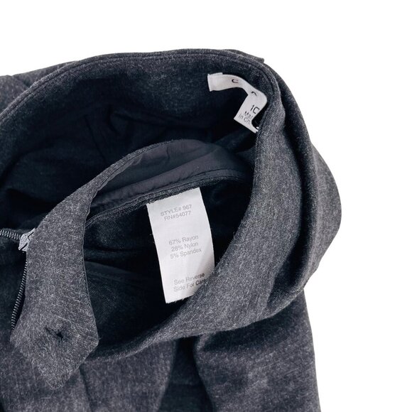 Cabi Womens Dark Gray Pants Size 10 Rayon Blend Straight-Leg - Picture 3 of 8